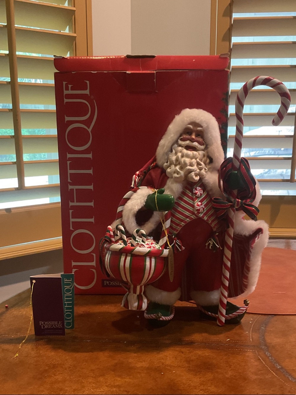 Possible Dreams “Candy Claus” Clothique Red Santa Holiday Figurine